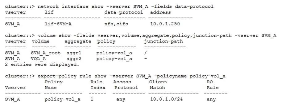 NS0-162 question #33 exhibit