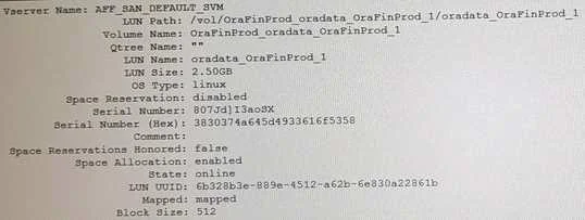 NS0-509 question #110 exhibit