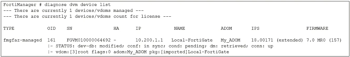 NSE5_FMG-7.0 question #47 exhibit