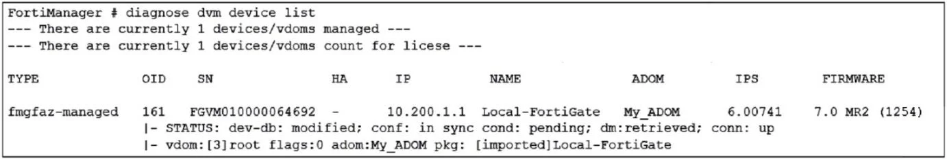 NSE5_FMG-7.2 question #21 exhibit
