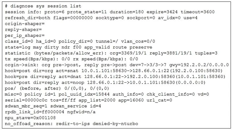 NSE6_SDW_AD-7.6 question #70 exhibit