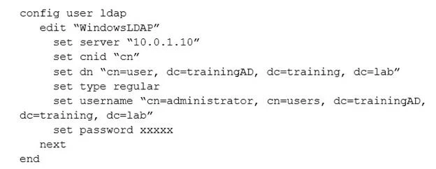 NSE7_EFW-6.0 question #53 exhibit 1