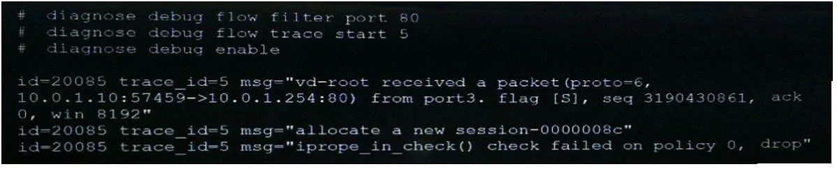 NSE7_EFW-6.0 question #30 exhibit