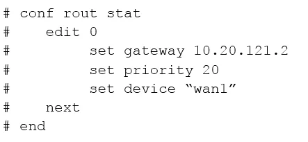 NSE7_EFW-6.2 question #86 exhibit