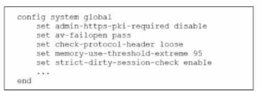 NSE7_EFW-7.2 question #95 exhibit