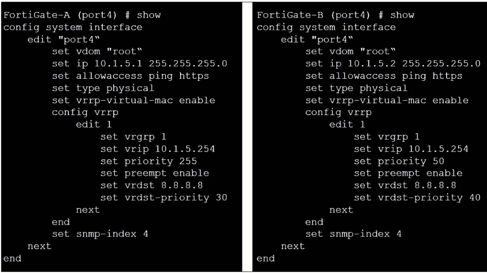 NSE7_EFW-7.2 question #58 exhibit