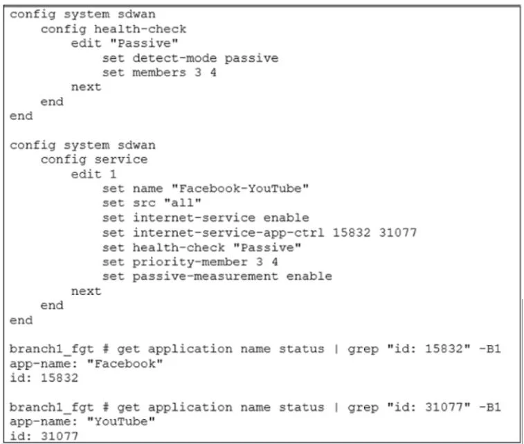 NSE7_SDW-7.2 question #48 exhibit 1