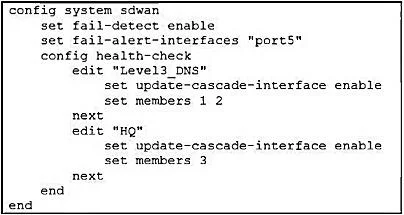 NSE7_SDW-7.2 question #75 exhibit