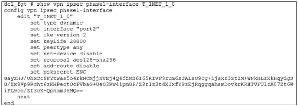 NSE7_SDW-7.2 question #46 exhibit 1