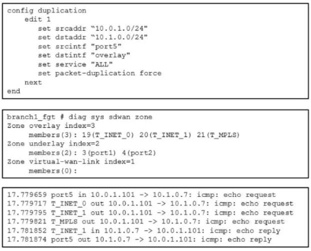 NSE7_SDW-7.2 question #55 exhibit 1
