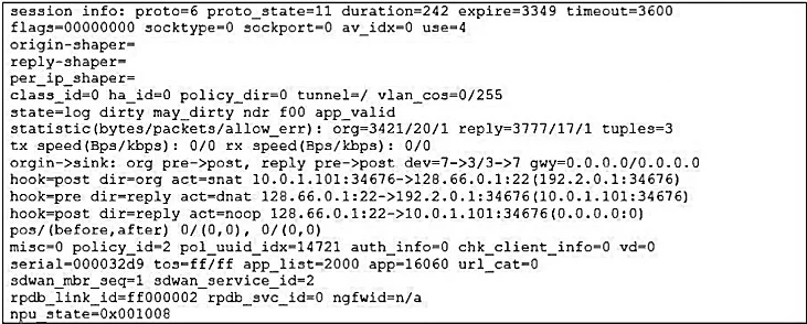 NSE7_SDW-7.2 question #64 exhibit