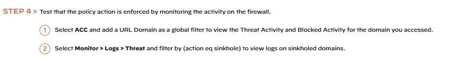 PCNSE question #252 exhibit