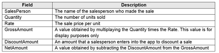 PL-100 question #74 exhibit