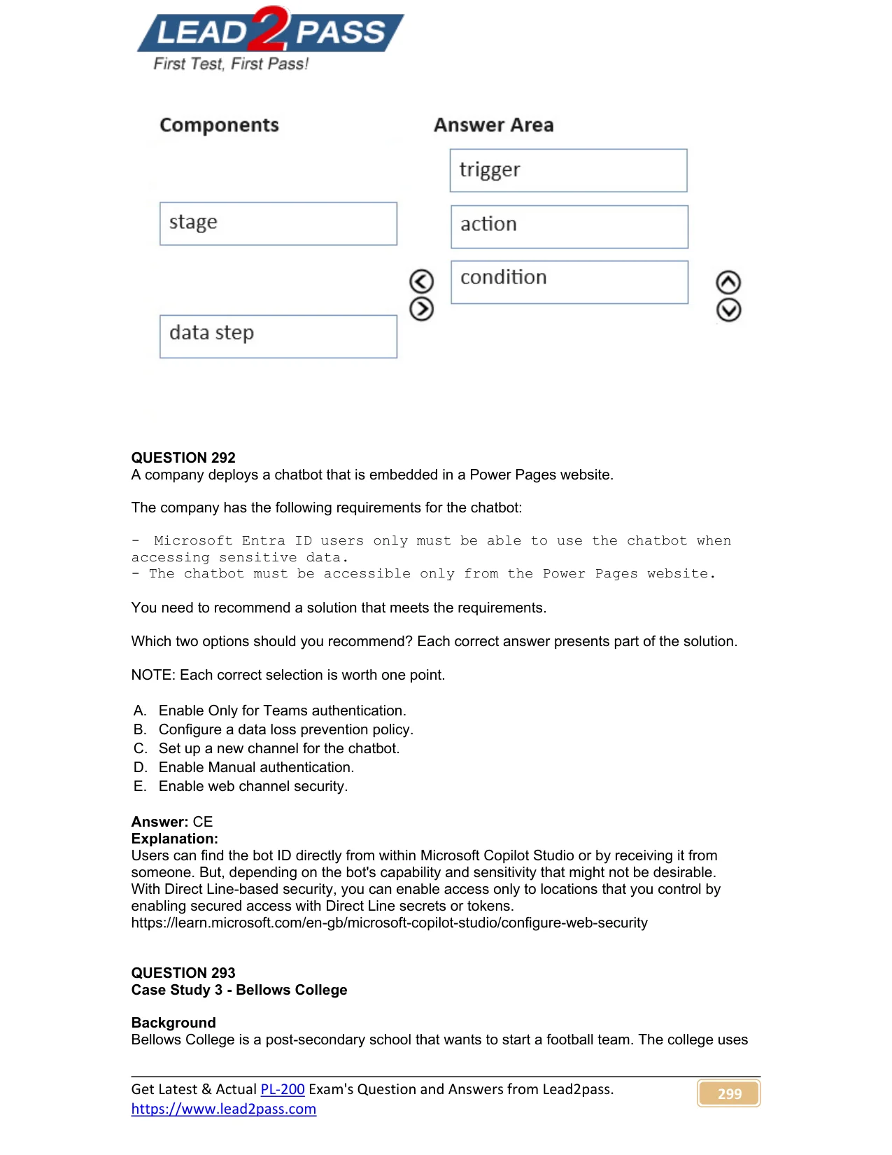 PL-200 question #292 exhibit
