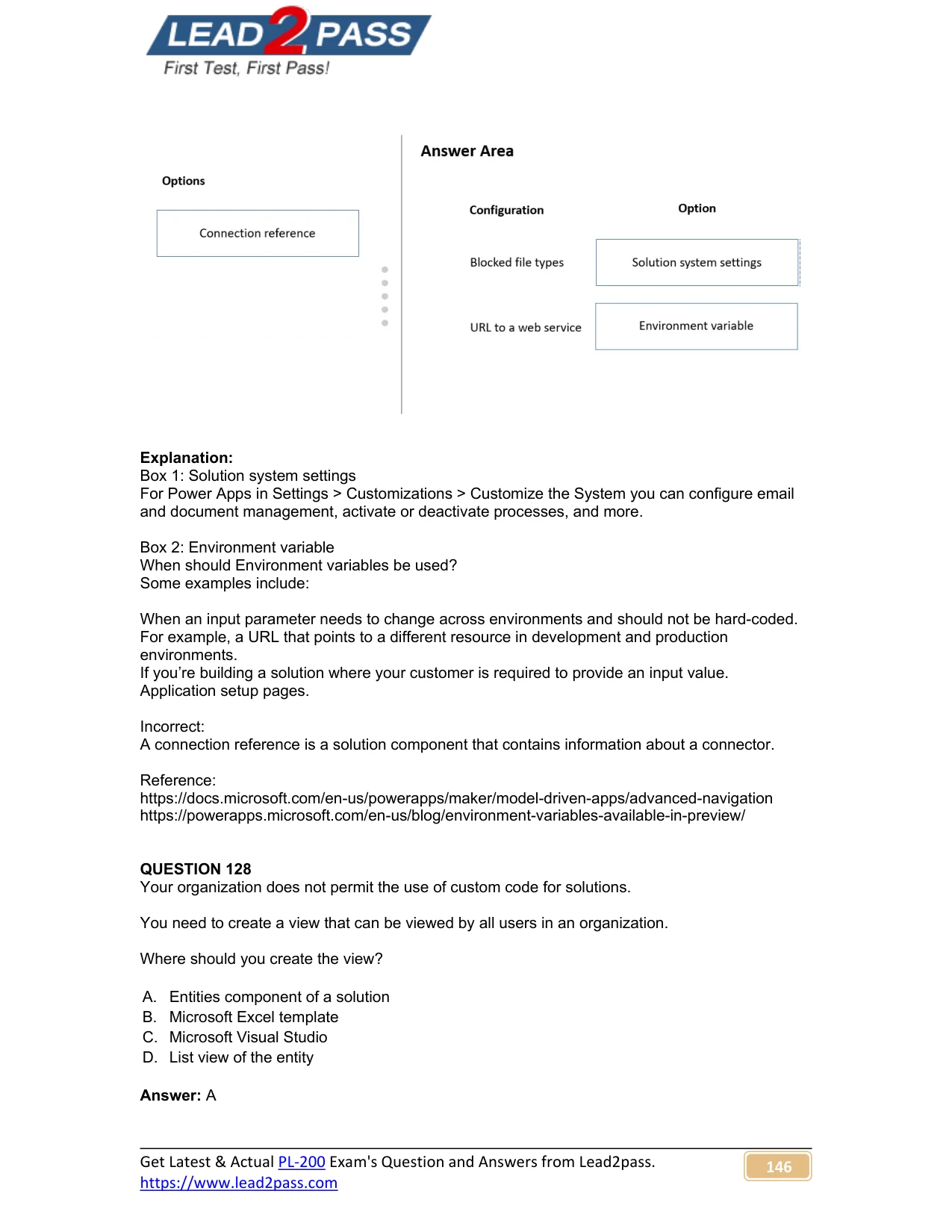 PL-200 question #127 exhibit