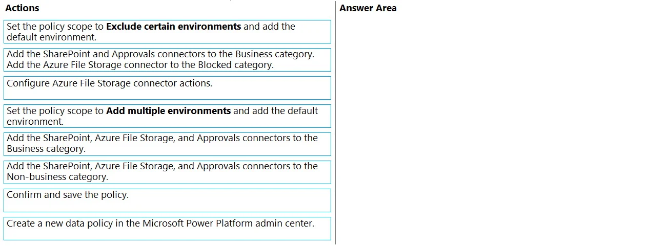 PL-500 question #107 exhibit