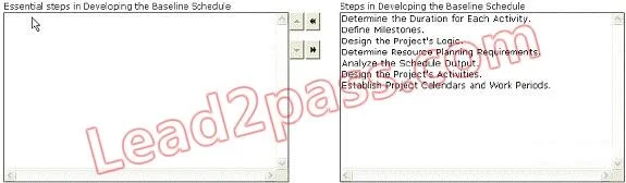 PMI-SP question #131 exhibit 1