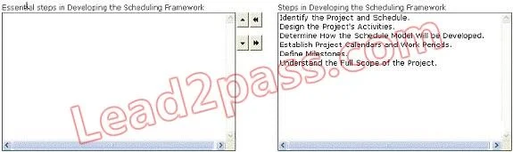 PMI-SP question #95 exhibit 1