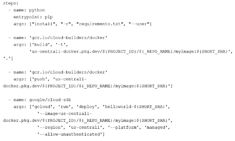 PROFESSIONAL-CLOUD-DEVELOPER question #265 exhibit