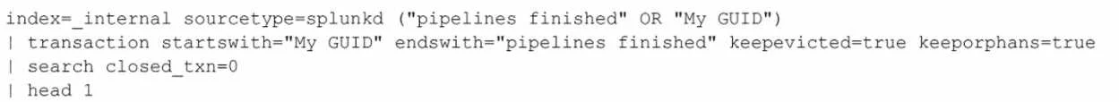 SPLK-2002(205Q) question #99 exhibit