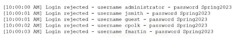 SY0-701 question #138 exhibit