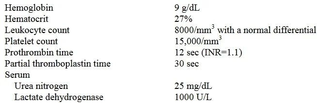 USMLE question #532 exhibit