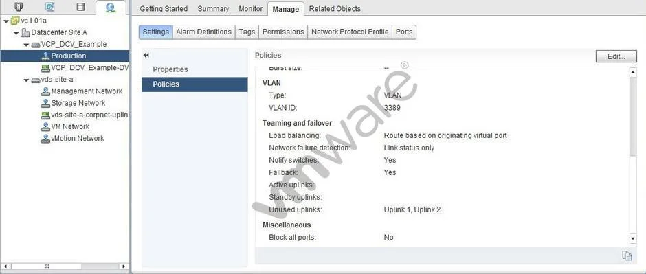 VCP5-DCV question #459 exhibit