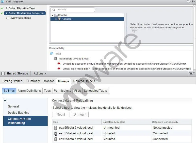 VCP5-DCV question #556 exhibit
