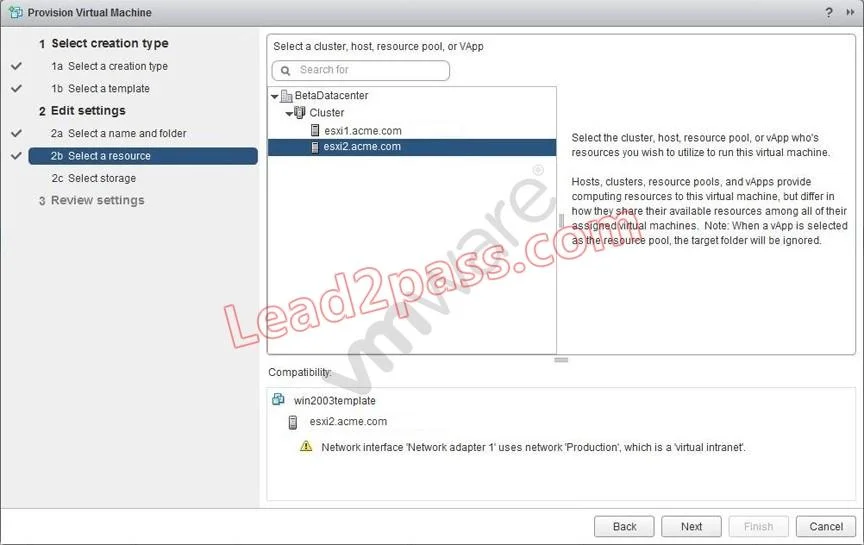 VCP510 question #194 exhibit