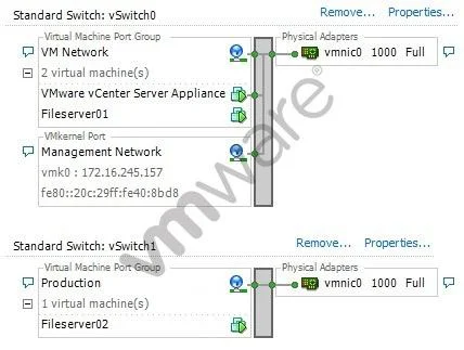 VCP550 question #81 exhibit